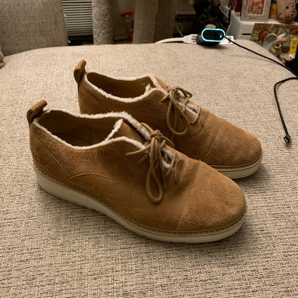 UGG Tan Suede Flats